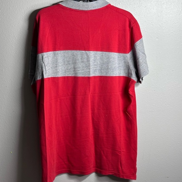 American Eagle Men Red/Gray Polo‎ Shirt Size Large Core Flex - Picture 7 of 9